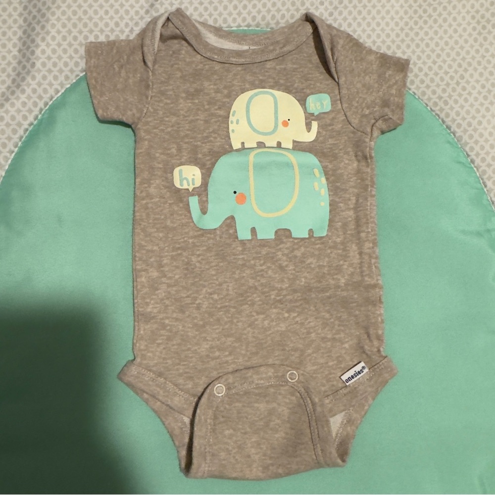 Gerber Tan Baby Onesie